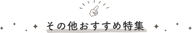 その他おすすめ特集