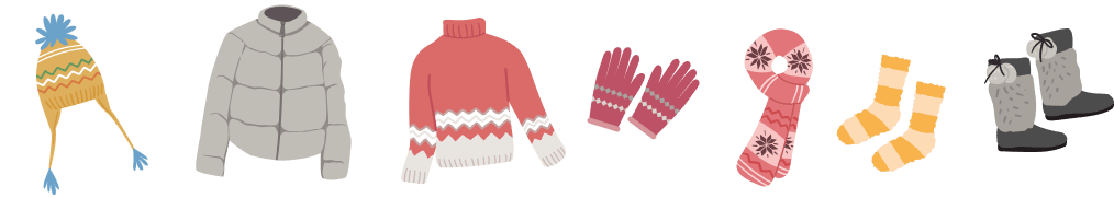 オーロラ観賞の服装 冬(11月〜3月)