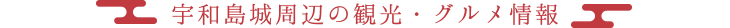 宇和島城周辺の観光・グルメ情報